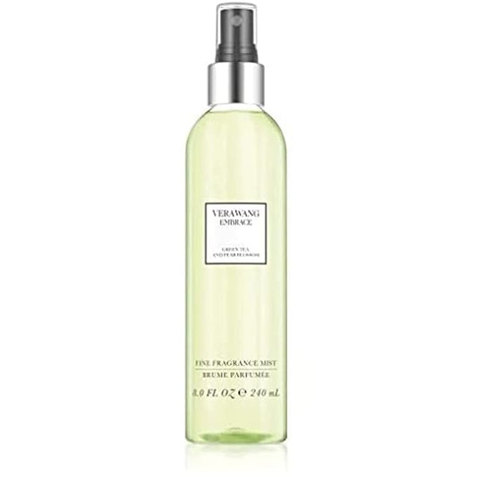 Vera Wang Embrace Green Tea and Pear Blossom Body Mist 8.1 fl oz (Pack of 1), Notes of Earthiness, Peony, and Sandalwood, Women's Fragrance, Long Lasting, Everyday Fragrance