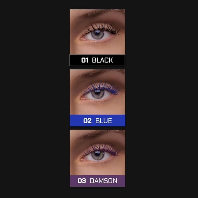 RADIANT PROFESSIONAL Lengthening Volumizing Mascara – Smudge Proof Mascara for Volume and Length – Long-Lasting, Dramatic False Lash Effect – 8ml (02 Blue)