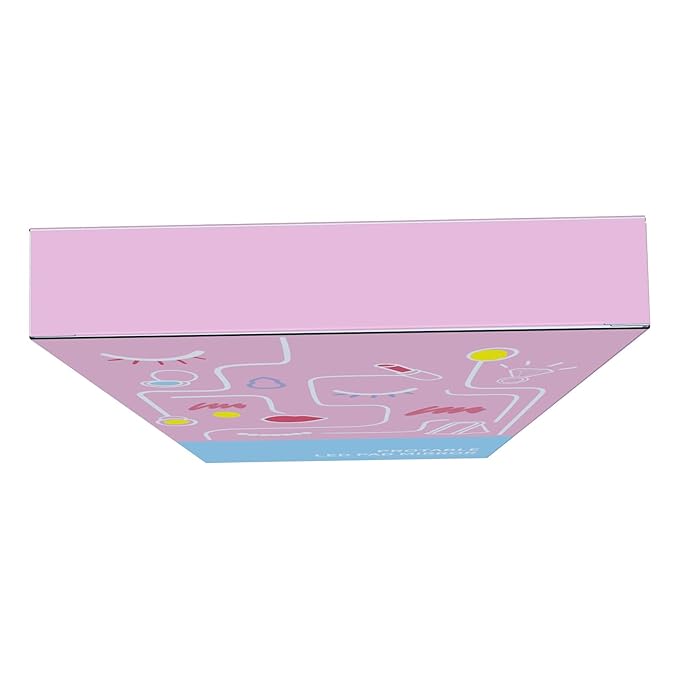 Rechargeable Travel Lighted Makeup Mirror with PU Leather Cover, Portable Travel Makeup Mirror with Lights, 3 Color Lighting,Touch Sensor Dimmable, Light Up Tabletop Cosmetic Mirror Folding Flower