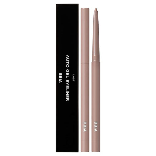 BBIA Last Auto Gel Eyeliner 17 Color – Multi-Use Longwear & Waterproof Mechanical Eye Liner Easy Drawing with Smooth Texture Smudge-Resistant Shadow & Glitter Vegan Korea Eye Makeup (14 ALMOND BEIGE)