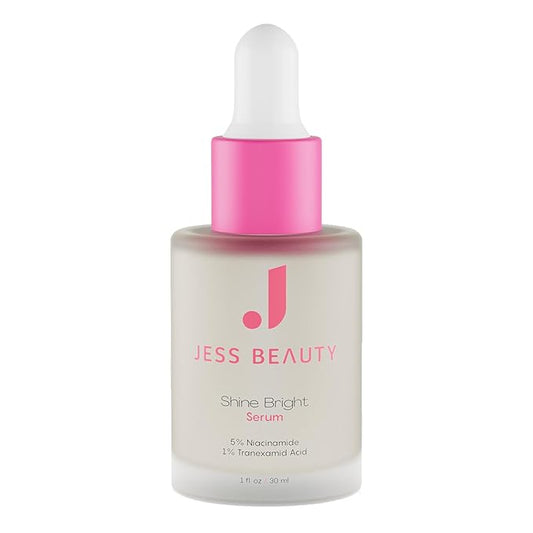 JESS BEAUTY | Skin Care Shine Bright Serum Niacinamide Face Moisturizer Minimizes Pores | Skincare Face Cream 1 fl. oz