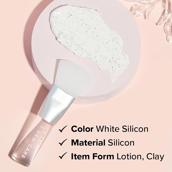 I DEW CARE Soft Facial Tool - Silicone Face Mask Brush | Wash Off, Lotion Applicator, Professional Skin Care Jelly Spatula, Cruelty-free, Hygienic, Compact Size, Clay Mud Peel Off Mask