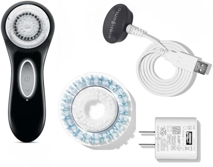 Clarisonic ARIA Sonic Facial Cleansing System, Electric Face Brush (Black)