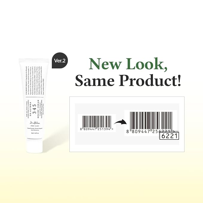 Dr.Althea 345 Relief Cream | Moisturizer for Soothing Recovery and Blemish Care with PDRN & Niacinamide | Korean Vegan Skin Care for All Skin Types, 0.50 Fl Oz (Ver.2 - Pack of 1)
