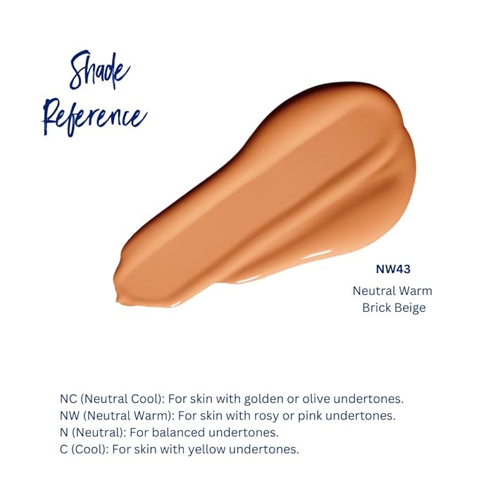 Best Bronze Bombshell Body Makeup - Tattoo Cover Up Makeup & Body Foundation Waterproof - Tattoo Concealer Waterproof for Scars, Varicose Veins Cover Up & Leg Foundation (NW43 Brick Beige)