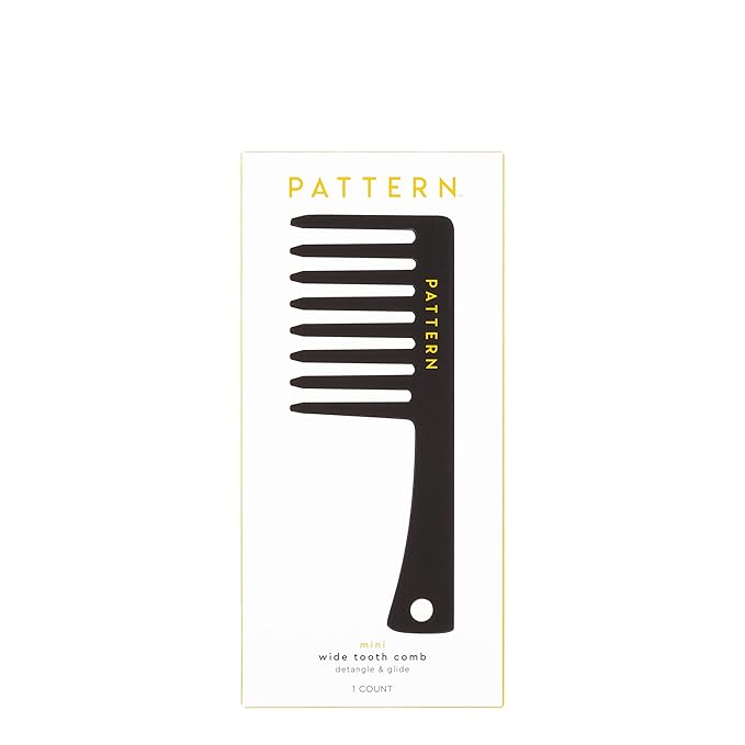 PATTERN Beauty by Tracee Ellis Ross Mini Wide Tooth Comb - Detangling and Styling for Curly, Coilies and Tight-Textured Hair
