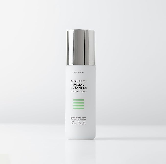 Bioeffect Facial Cleanser, Gel-to-Milk Face Wash & Gentle Makeup Remover with Moisturizing Squalane