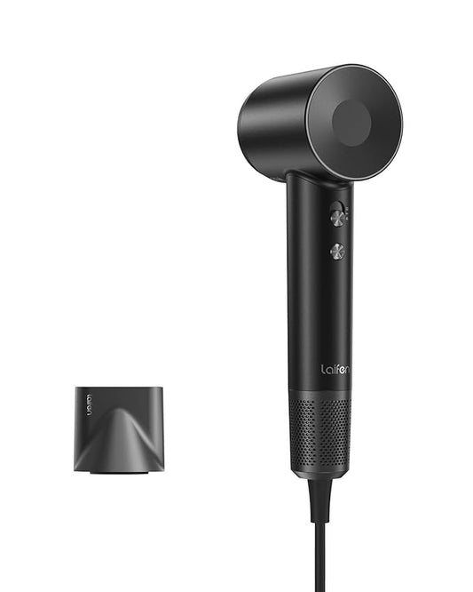 Laifen Swift Hair Dryer, High Speed 200M Ionic Blow Dryer with 110, 000 RPM Brushless Motor for Fast Drying, Low Noise, Hairdryer with Magnetic Nozzle