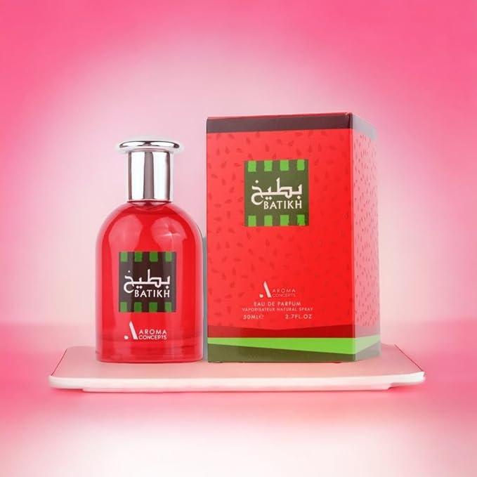 Paris Corner | Batikh Watermelon Perfume EDP 1.7 Fl Oz | Unisex Fragrance for Men & Women | Fresh Pear, Tangerine, Strawberry & Rose with Sweet Praline & Musk | Fruity Summer Scent