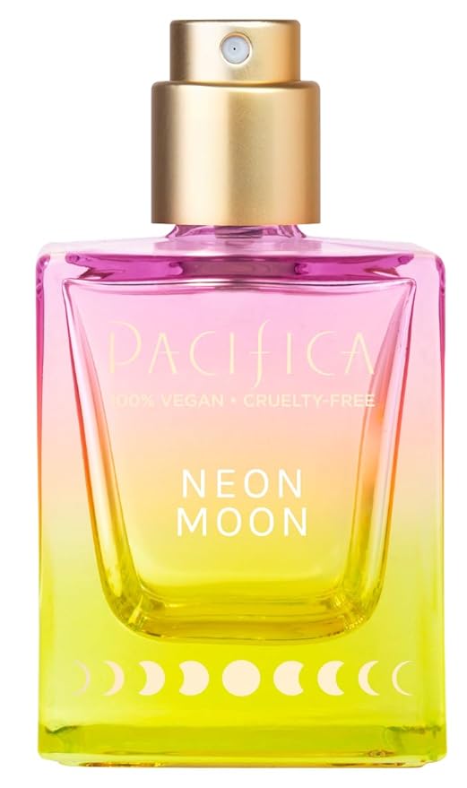 Pacifica Beauty Neon Moon Spray Perfume - Energetic Sandalwood Jasmine Smoky Cardamon - Clean Vegan Eau de Toilette, 1 fl oz