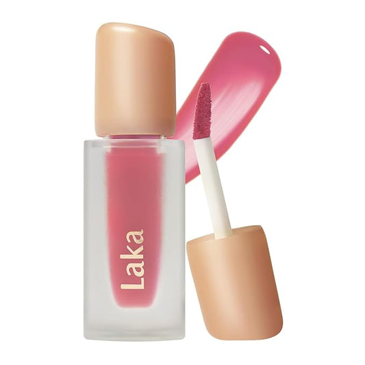 Laka Fruity Glam Tint, 4.5g/0.15oz, Glowing Lip Stain with Wide Color Spectrum, Hydrating & Lightweight Texture, Buildable Color, Non-Sticky, Vegan, K-Beauty (#139 Cheating)