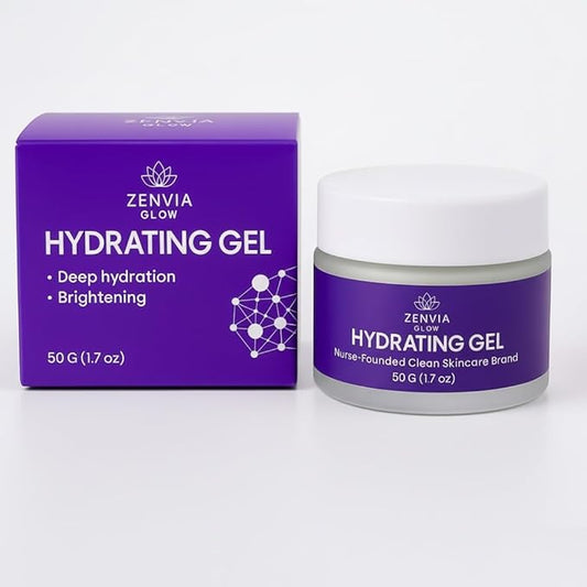 Gel Moisturizer for Face – Aloe Vera Gel for Face, Hydrating Gel Moisturizer, Face Cream Sensitive Skin, Oil-Free, Niacinamide & Vitamin E, Brightening & Soothing, Primer Friendly, 50 gram