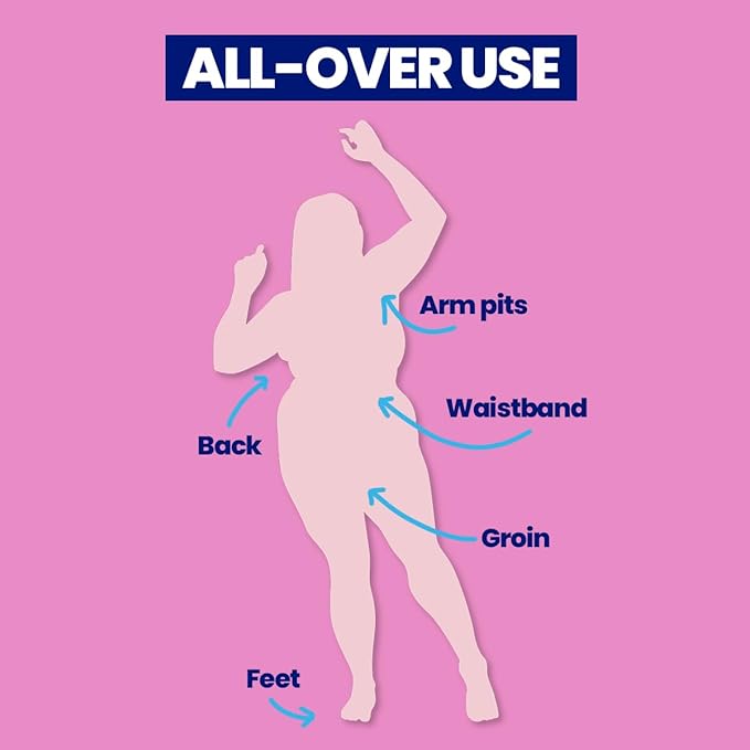 Megababe Sweat Absorbing Body Powder - Body Dust | with Lavender & Aloe | Talc-Free, All Natural | 6 oz