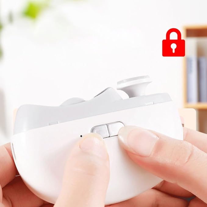 Electric Nail Clipper, 2 in 1 Electric Polishing Automatic Nail Clippers Electric Nail Trimmer with 2 Adjustable Speeds, Nail Trimmer for Seniors, Kids, Adults (Pink)