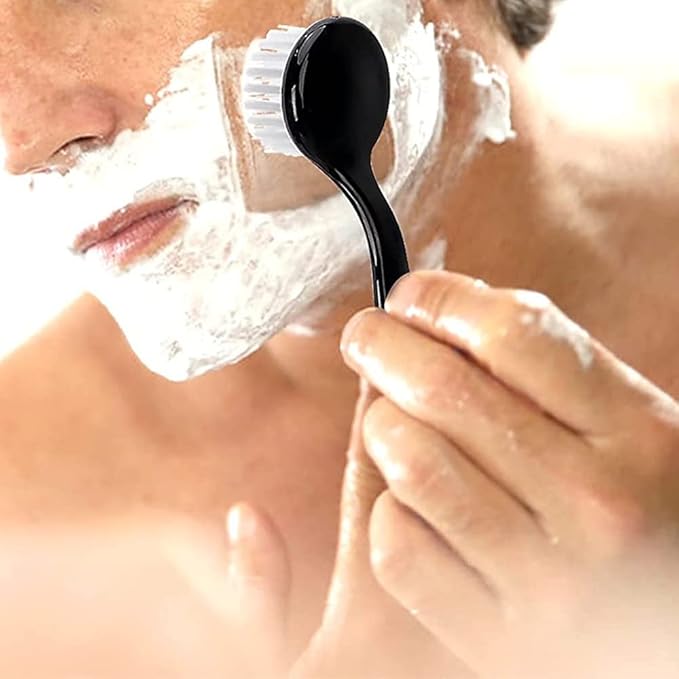 Facial Cleansing Brush 4 PCS, Facial Exfoliating Brush Face Wash Scrub Exfoliator Brush for Makeup Skincare Removal (Black)