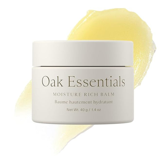 Oak Essentials Moisture Rich Balm | Nourishing Face Balm with Sea Buckthorn & Borage Seed Oil to Help Support Collagen and Deep Hydration, 1.4 Oz