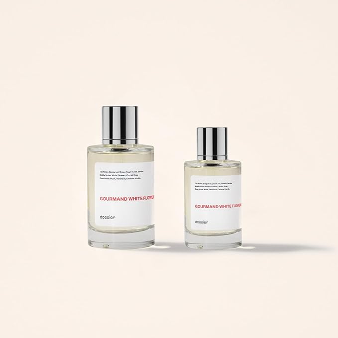 Dossier - Gourmand White Flowers - Eau de Parfum - Inspired by Viktor&Rolf's Flowerbomb - Perfume Luxury - Pure Infused - Paraben-Free - Vegan - For Women - Fragrance 3.4 Fl oz (Spray 100ml)