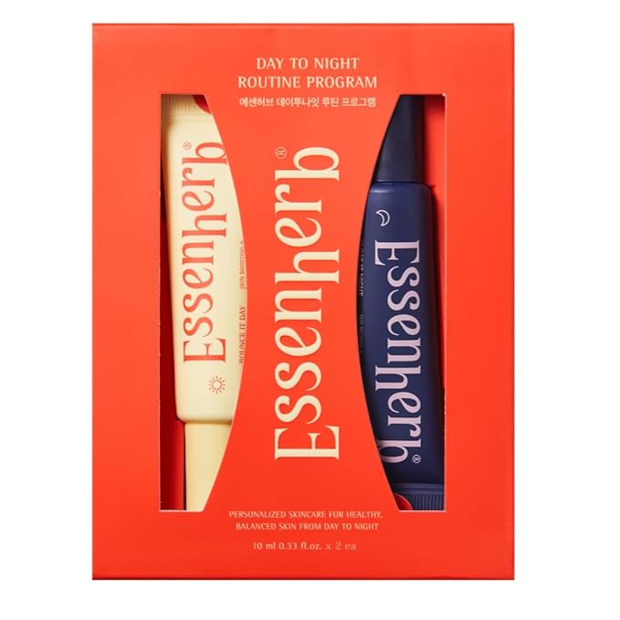 Day to Night Routine Program – 24H K Beauty Skincare Set with Bounce It Day Cream & Float It Night Cream – Vegan Korean Moisturizer Duo for Hydration, Firming & Wrinkle Care (0.34oz&0.34oz)