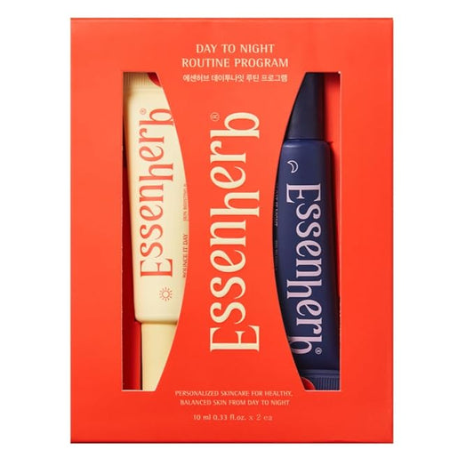 Day to Night Routine Program – 24H K Beauty Skincare Set with Bounce It Day Cream & Float It Night Cream – Vegan Korean Moisturizer Duo for Hydration, Firming & Wrinkle Care (0.34oz&0.34oz)