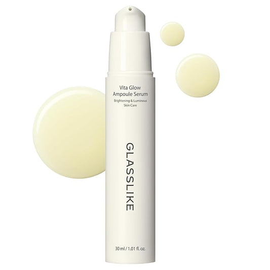 GLASSLIKE Vita Glow Ampoule Serum, Dark Spot Correcting, Skin tone improvement and firming, Hydration Boosting - 1.01 fl.oz