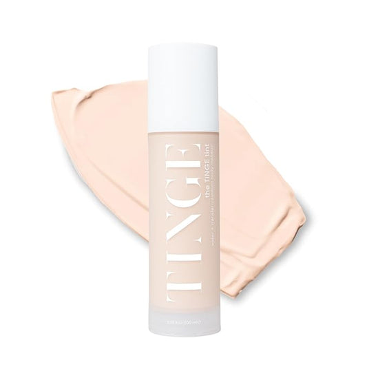 Tinge Tint Body Makeup, Lasts Up to 48 Hours, Medium Coverage Cream With Amino Acids, Hyaluronic Acid & Lysine, Semi Matte Finish, Water & Transfer Resistant, 3.38 Fl Oz - Fair Cool