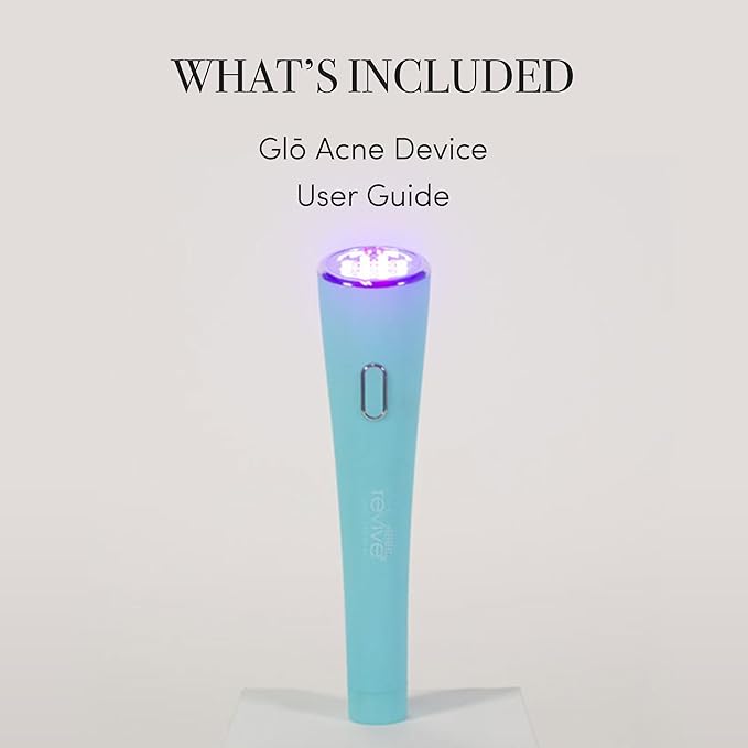 reVive Glo Multi-Spectrum Acne Tools, Medspa-Quality Red & Blue Light Wand, FDA-cleared Face Tools for Skincare, Science-Backed LED Light Therapy Products