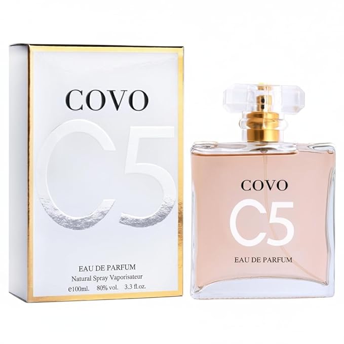 URBAN COLLECTION Covo C5 for Women Eau De Parfum 3.4 fl oz- Pure Femininity in a Bottle - Delicate Floral Scents of Jasmine and May Rose - Cruelty-Free Perfume Precious Gift for Women
