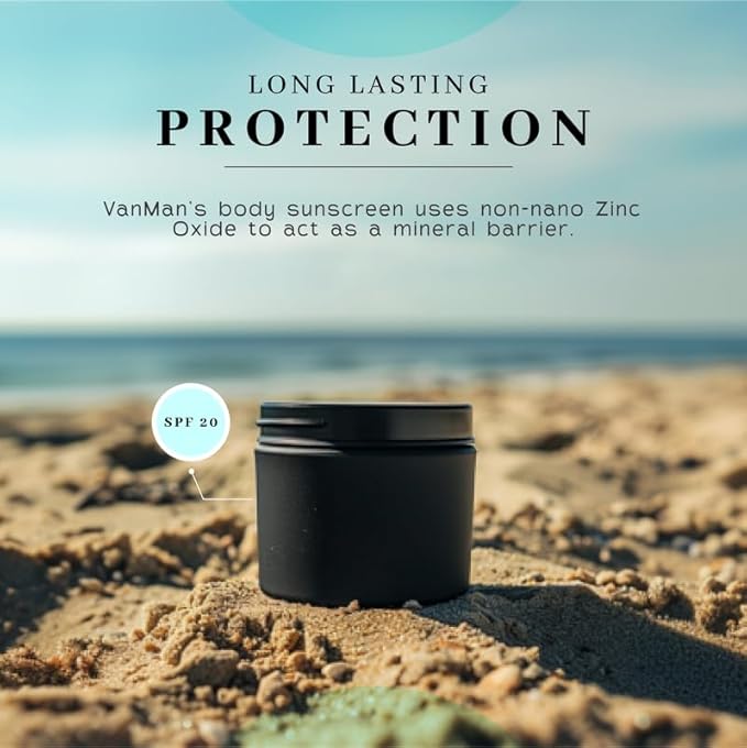 Tallow & Zinc SunBlock (2 pk) 2.8 ounce Water Resistant 20 SPF Sunscreen w/Organic Olive Oil, Beeswax, & More - Sun Screen Protector for Face and Body - Mineral Sunscreen w/Non-Nano Zinc Oxide Barrier