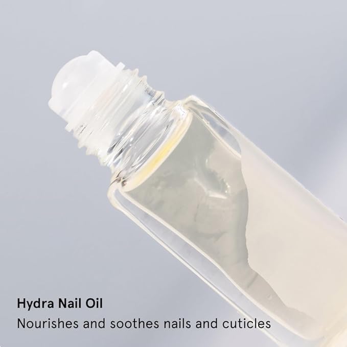 gitti Hydra Nail Oil I Natural Nail Care, Non-Toxic, 99.4% Natural Origin, 30-Free, Plant-based, Cruelty-Free, Nourish and Soothes Nails and Cuticles, Roll-on Applicator, 0.24 Fl Oz