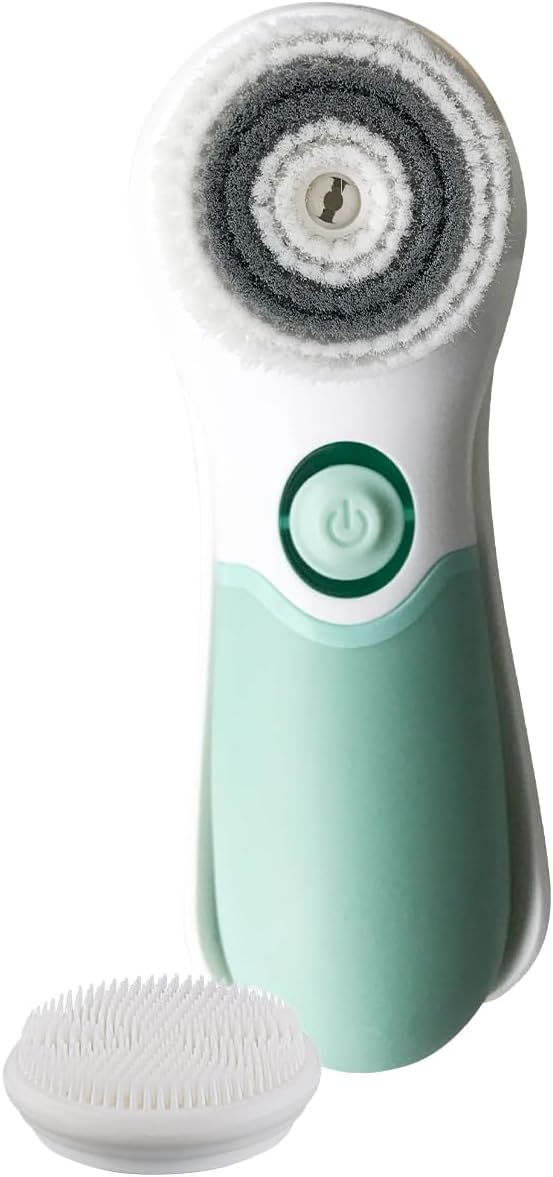 Advanced Facial Cleansing Brush, 2-in-1 Exfoliator Tool, Face Scrubber, Pore Cleaning Brush, Skin Care Device, Face Wash Brush, Facial Exfoliating Brush, Face Brush for Women and Men