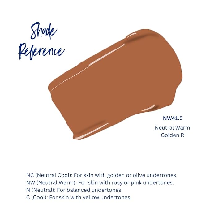 Best Bronze Bombshell Body Makeup - Tattoo Cover Up Makeup & Body Foundation Waterproof - Tattoo Concealer Waterproof for Scars, Varicose Veins Cover Up & Leg Foundation (NW41.5 Golden Radiance)