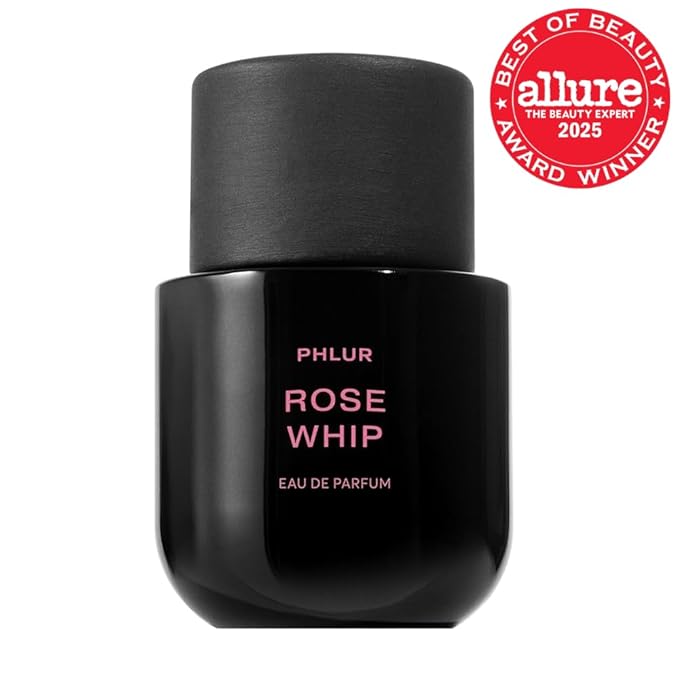 PHLUR Rose Whip Eau de Parfum - Full Size Perfume - Fruity Floral Perfume with Rose, Black Currant, Pink Pepper, Nutmeg, Cashmere Wood & Musk (50mL)