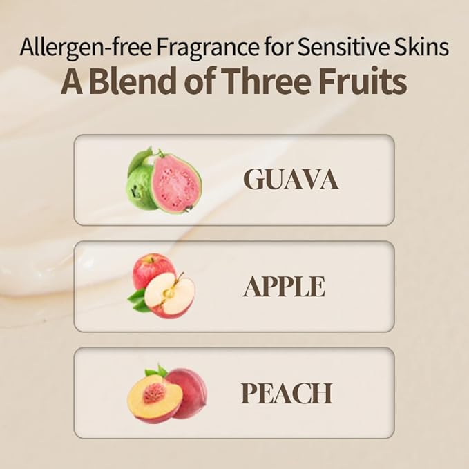 HEVEBLUE Salmon Fruity Centella Body Cream - Sensitive Skin, Itchy Skin, Korean Skincare, Bodycare, Hypoallergenic, Allergen-free Fragrance, PDRN, Salmon PDRN, Moisturizing, K-Beauty