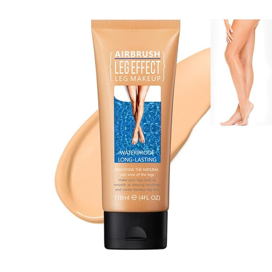 Waterproof Leg & Body Makeup - No Transfer, Covers Varicose Veins, Scars, and Tattoos for All Skin Tones, 4 fl oz (02#Medium, 1 Piece)