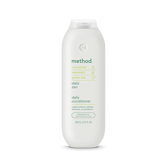 Method Everyday Conditioner, Daily Zen with Cucumber, Green Tea, and Seaweed Scent Notes, Paraben and Sulfate Free, 13.5 oz (Pack of 1)