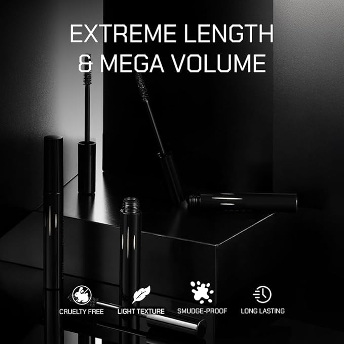 RADIANT PROFESSIONAL Lengthening Volumizing Mascara – Smudge Proof Mascara for Volume and Length – Long-Lasting, Dramatic False Lash Effect – 8ml (02 Blue)