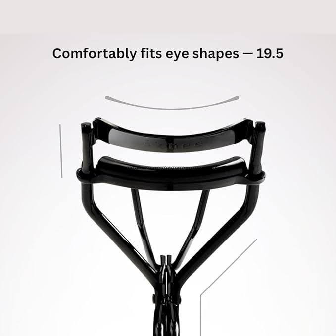 SOO ADOR okhee SO-OK Lash Curler 19.5 – No-Pinch Eyelash Curler with Gentle 19.5 Curve for Precise, Pain-Free Curling – Professional Lash Tool Designed by Korea’s Top Makeup Artist