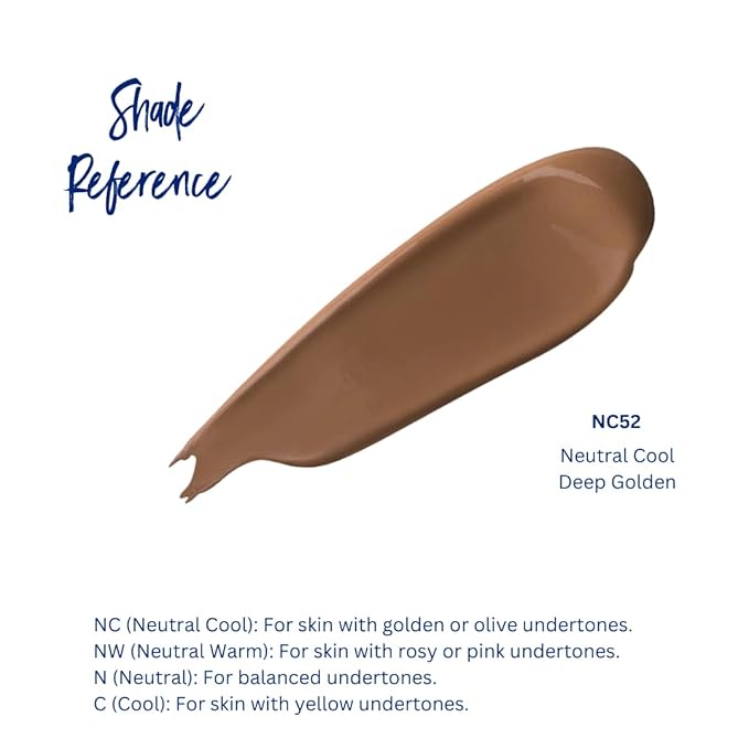 Best Bronze Bombshell Body Makeup - Tattoo Cover Up Makeup & Body Foundation Waterproof - Tattoo Concealer Waterproof for Scars, Varicose Veins Cover Up & Leg Foundation (NC52 Deep Golden)