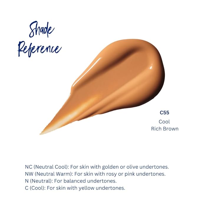 Best Bronze Bombshell Body Makeup - Tattoo Cover Up Makeup & Body Foundation Waterproof - Tattoo Concealer Waterproof for Scars, Varicose Veins Cover Up & Leg Foundation (C55 Rich Brown)