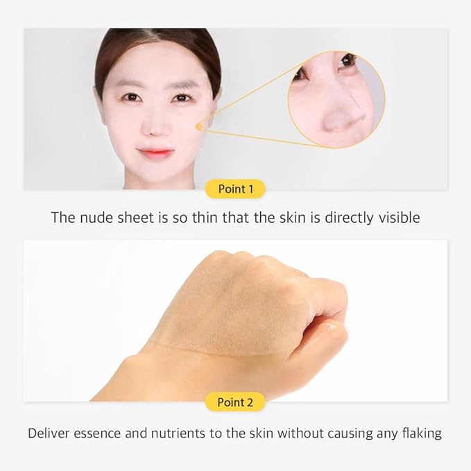 Papa Recipe Bombee Honey Mask Pack 25g * 10 sheets - Sheet Mask, Facial Skin Care, Korean Skin Care, K-Beauty, Ampoule Solidified, For radiant skin (Honey(1 sheet))