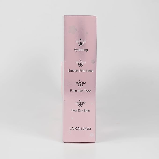 LAIKOU Skin Care Set, Facial Skin Care Products, Skin Care Kit with Sakura Serum, Cleanser, Toner, Lotion, Eye Cream, Essence Cream 6pcs for Women Teen Girls Mom Daughter Lover Mother's Day Christmas