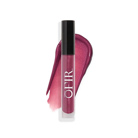 OFIR Hue Hydrator Sheer Lip Jelly | Luminous Gloss Shine Formula With Apricot Oil, Coconut Oil, Vitamin E for Subtle Color | Vegan, Cruelty Free Hydrating lip Balm | Sangria - Rich Berry, 0.135 Fl oz