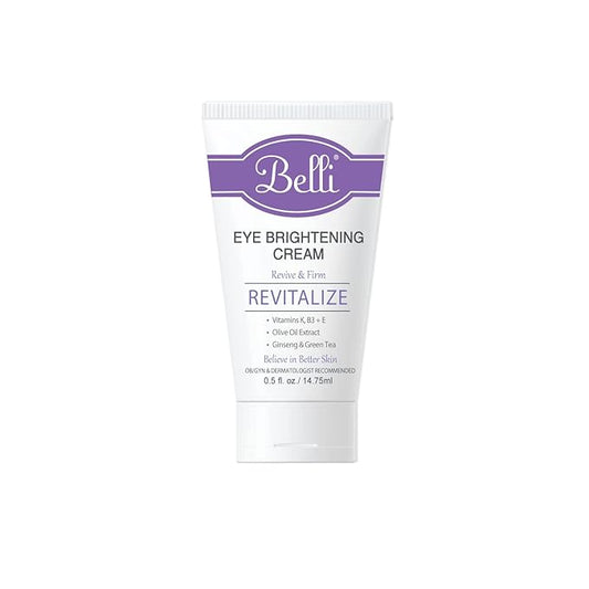 Belli eye cream for brightening wrinkles dark circles anti-aging skin renewing and puff, Enriched Vitamin | Skin Smoothing | For All Skin Types & Pregnancy-safe Safe