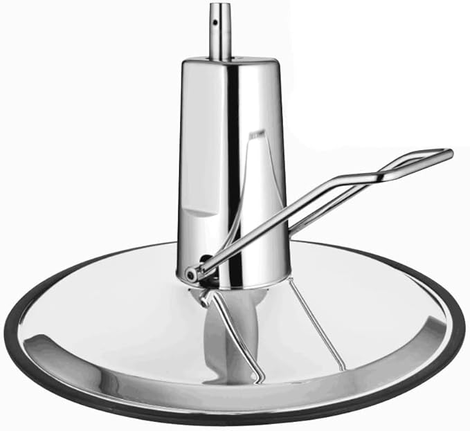 DYNAMI Salon Chair Hydraulic Pump with Base,Barber Chair Base Replacement 4 Screws Barber Chair Hydraulic Pump,Load 661lbs,for Beauty Salon Barber Hairdressing Styling Chairs(4.3in Adjustable Height)