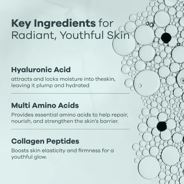 Seranova Collagen Face Mask with Hyaluronic Acid, Vitamin B3 & Red Seaweed – Hydrating, Firming & Brightening Sheet Mask for Radiant, Refreshed Skin