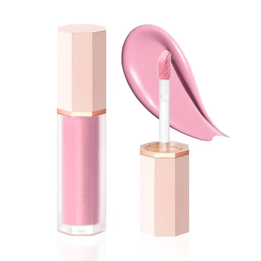 DEARDAHLIA Petal Drop Blush (Purity) - Vegan Weightless Liquid Blush with Long-lasting Pigment, Buildable and Skincare-Infused Fomula. Natural Flush, and Dewy Finish. Korean Makeup for Cheeks. 0.14 oz