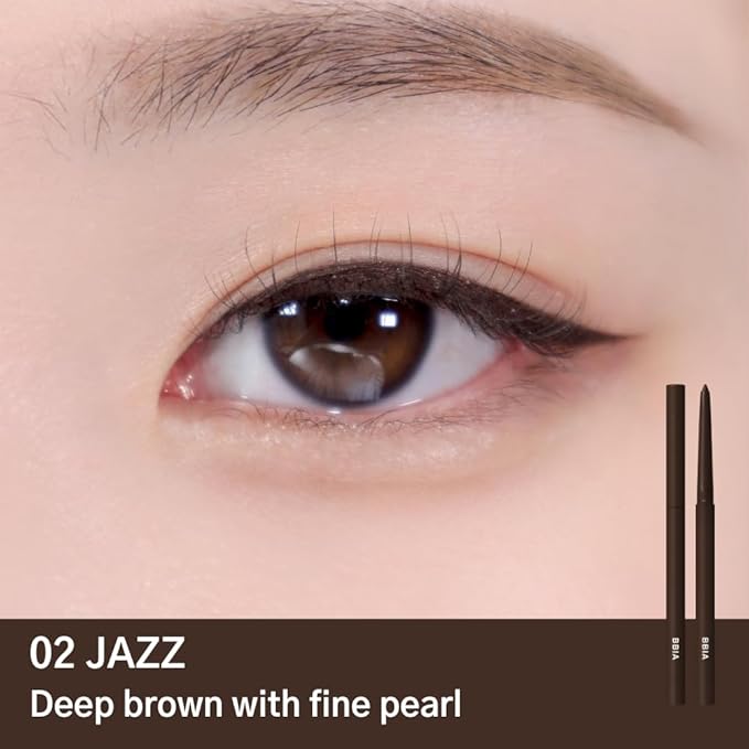 BBIA Last Auto Gel Eyeliner 17 Color – Multi-Use Longwear & Waterproof Mechanical Eye Liner Easy Drawing with Smooth Texture Smudge-Resistant Shadow & Glitter Vegan Korea Eye Makeup (02 JAZZ)