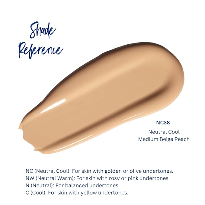 Best Bronze Bombshell Body Makeup - Tattoo Cover Up Makeup & Body Foundation Waterproof - Tattoo Concealer Waterproof for Scars, Varicose Veins Cover Up & Leg Foundation (NC38 Medium Beige Peach)