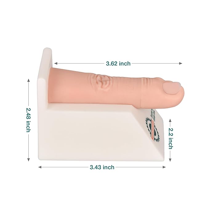 Ingrown Nail Trainer Kit with Base, Ingrown Nail Simulator for Medical Education, Wound Care Training Model