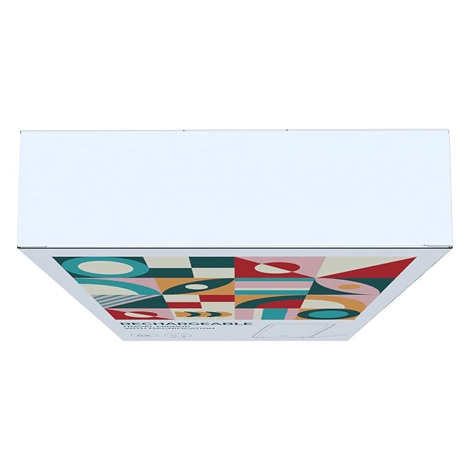 FUNTOUCH Rechargeable Portable Makeup Mirror with 72 LED Lights, Travel Lighted 1X/5X Magnification, 3 Color Lighting,Dimmable Touch Screen, Tabletop Folding Cosmetic Lights